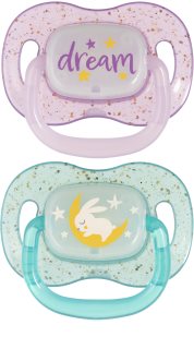 Canpol babies NIGHTGLOW Girl dudlík 18m+ 2 ks