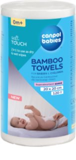 Canpol babies Bamboo Towels jednorázové ručníky 0m+ 20x20 cm 120 ks