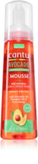 CANTU Avocado Styling Mousse στάιλινγκ τζελ για σπαστά και σγουρά μαλλιά 237 ml