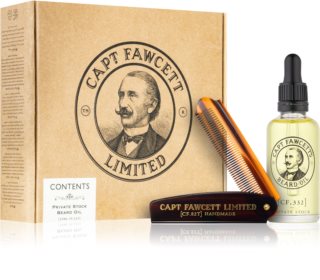Captain Fawcett Gift Box Beard Booze and Baccy coffret cadeau (pour cheveux) pour homme