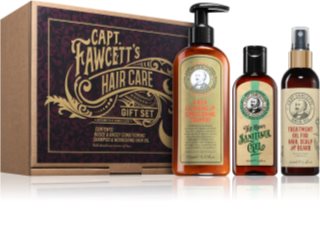 Captain Fawcett Booze & Baccy Shampoo & Hair Oil Gift Set confezione regalo per uomo