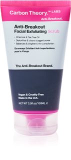 Carbon Theory Anti-Breakout Facial Exfoliating osviežujúci peeling na tvár pre problematickú pleť, akné 100 ml