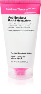 Carbon Theory Anti-Breakout Facial Moisturiser hydratačný krém na tvár proti nedokonalostiam pleti 100 ml