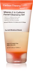 Carbon Theory Vitamin C & Caffeine gel de limpeza com efeito energizante com cafeína 100 ml