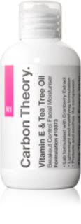 Carbon Theory Vitamin E & Tea Tree Oil crème légère hydratante pour peaux à problèmes, acné 100 ml