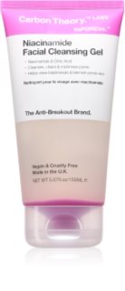 Carbon Theory Vaporeize Niacinamide Cleansing Gel gel de limpeza profunda com niacinamida 150 ml
