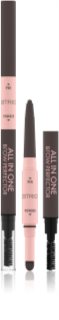 Catrice All In One obojstranná ceruzka na obočie odtieň 030 Dark Brown 0,4 g