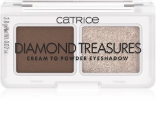 Catrice Diamond Treasures duo očné tiene odtieň 01 Hazel Spark 2.8 g
