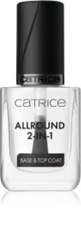 Catrice Allround 2-in-1 base e secante para verniz 2 em 1 transparente 10.5 ml