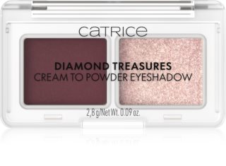 Catrice Diamond Treasures duo sjenila za oči nijansa 060 Burgundy Glitz 2.8 g