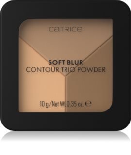 Catrice Soft Blur Contour Trio Powder Palete konturēšanai ar matējuma efektu (tonis) C020 Neutral Harmony 10 g