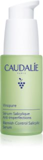 Caudalie Vinopure Blemish Control Salicylic Serum seerumi rasvoittuvalle ja ongelmaiholle sisältää salisyylihappoa 30 ml