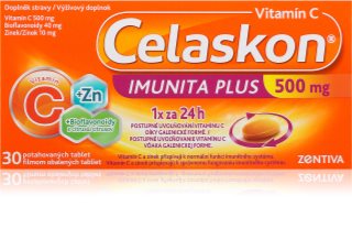 Celaskon Celaskon 500mg Imunita Plus tablety pro normální funkci imunitního systému a ochranu buněk před oxidativním stresem 30 tbl