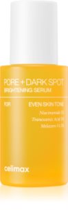 celimax Pore+Dark Spot Brightening Serum sérum illuminateur régénérant pour réduire les pores 30 ml