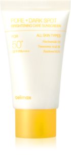 celimax Pore+Dark Spot Brightening Care Suncream rozświetlający krem do opalania SPF 50+ 50 ml