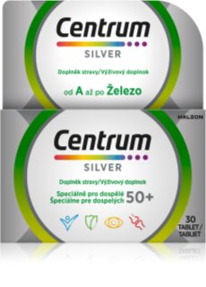 Centrum Multivitamín A-Z Silver 50+ tablety s multivitamínovým komplexem 30 tbl
