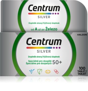 Centrum Silver 50+ komplexný multivitamín pre dospelých 50+ 100 tbl