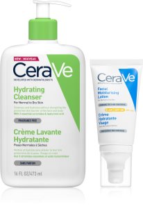 CeraVe Hydrating Cleanser conjunto para hidratação de pele e com efeito lifting