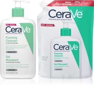 CeraVe Cleansers Foaming Cleanser sada pre normálnu až mastnú pleť