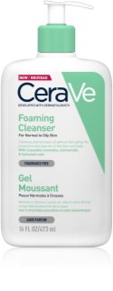 CeraVe Cleansers gel espumoso de limpeza para pele normal a oleosa