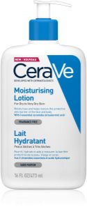 CeraVe Moisturizers leite hidratante para corpo e rosto para pele seca a muito seca 473 ml