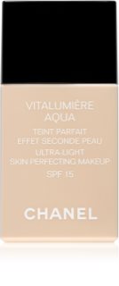 Chanel Vitalumière Aqua ultra könnyű make-up a ragyogó bőrért árnyalat 22 Beige Rosé SPF 15  30 ml