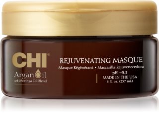 CHI Argan Oil Rejuvenating Masque vyživujúca maska pre suché a poškodené vlasy 237 ml