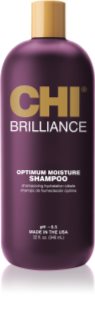 CHI Brilliance Optimum Moisture Shampoo Fugtgivende shampoo for skinnende og blødt hår
