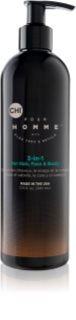 CHI Pour Homme 3 in 1 3 az 1 sampon, kondicionáló és tusfürdő 340 ml