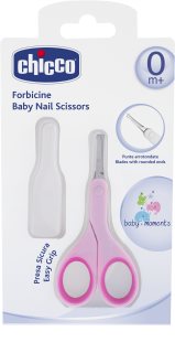 Chicco Baby Moments tesoura de bebé com ponta redonda