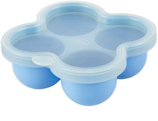 Chicco Multifunctional Food Storage Container Blue edény ételekhez 4x60 ml