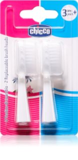 Chicco Replaceable Brush Heads 3y+ Vervangende Opzetstuk voor Tandenborstel 2 st