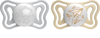 Chicco Physio Light Physio Forma Night биберон 6-16 m Grey/Gold 2 бр.