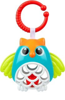 Chicco Owl Rattle legetøj med kontraster til ophæng med rangle 1 stk.