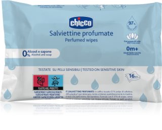 Chicco Perfumed Wipes 0m+ chusteczki nawilżane dla dzieci lekko perfumowany