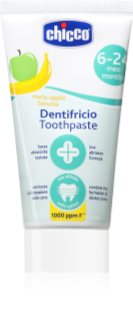 Chicco Toothpaste 6-24m fogkrém gyermekeknek fluoriddal Apple-Banana 50 ml