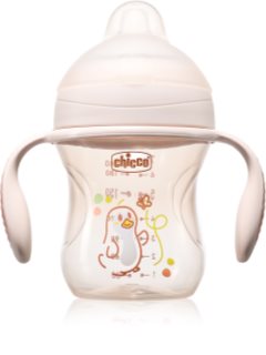 Chicco Transition Cup 4m+ gyakorlóbögre fogantyúval Pink 200 ml
