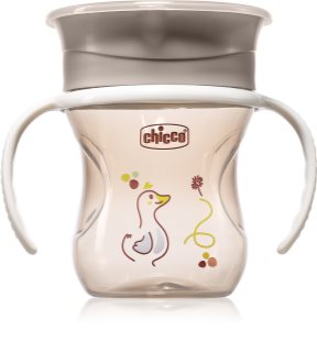 Chicco 360 Perfect X 12m+ træningskop med håndtag Grey 200 ml
