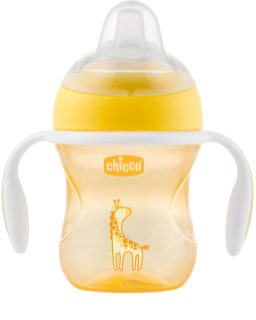 Chicco Transition Cup Yellow Kop med håndtag 4 m+ 200 ml