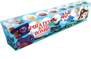 Chlapu Chlap Pirates šumivé koule do koupele pro děti 7x50 g