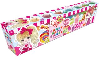 Chlapu Chlap Candy Shop šumivé koule do koupele pro děti 7x50 g