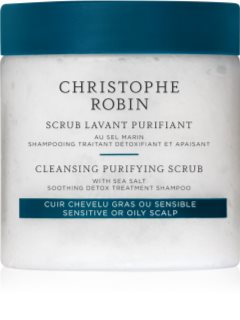 Christophe Robin Purifying Scrub With Sea Salt hloubkově čisticí peeling s mořskou solí 250 ml