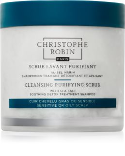 Christophe Robin Purifying Scrub With Sea Salt hloubkově čisticí peeling s mořskou solí 750 ml