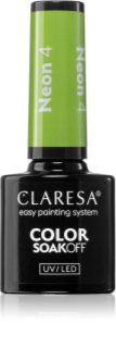 Claresa SoakOff UV/LED Color Neon geelikynsilakka sävy 4 5 g