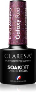 Claresa SoakOff UV/LED Color Galaxy verniz de gel para unhas tom Red 5 g
