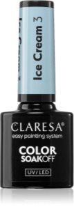 Claresa SoakOff UV/LED Color Ice Cream lakier hybrydowy do paznokci odcień 5 g