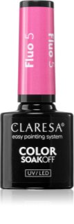Claresa SoakOff UV/LED Color Fluo gel lak za nohte odtenek 5 g