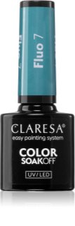 Claresa SoakOff UV/LED Color Fluo lakier hybrydowy do paznokci odcień 7 5 g
