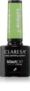 Claresa SoakOff UV/LED Color Lollipop Geelküünelakk varjund 8 5 g