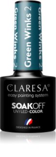Claresa SoakOff UV/LED Color Green Winks Gel Nagellak Tint 2 5 g